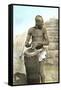 African Tribal Drummer-null-Framed Stretched Canvas