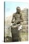 African Tribal Drummer-null-Stretched Canvas