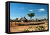 African Tribal Hut-matejh-Framed Stretched Canvas