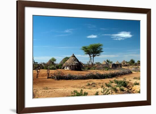 African Tribal Hut-matejh-Framed Photographic Print