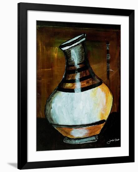 African Vessel IV-Jennifer Garant-Framed Giclee Print