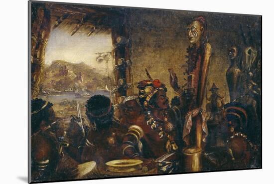 African War Fetish, Taken by the Boats of Hms Archer in 1865, in the River Congo, 1865-Thomas Baines-Mounted Giclee Print