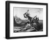 African Warriors Fighting-null-Framed Art Print