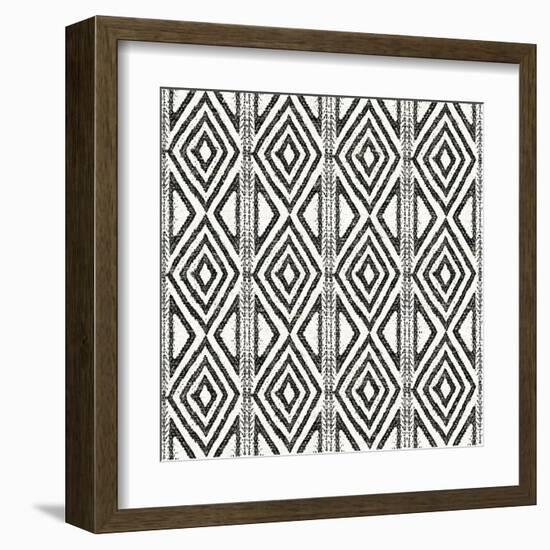 African Wild Pattern III BW-Wild Apple Portfolio-Framed Art Print