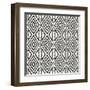 African Wild Pattern III BW-Wild Apple Portfolio-Framed Art Print