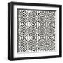 African Wild Pattern III BW-Wild Apple Portfolio-Framed Art Print