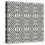 African Wild Pattern III BW-Wild Apple Portfolio-Stretched Canvas