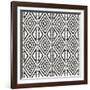 African Wild Pattern III BW-Wild Apple Portfolio-Framed Art Print