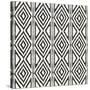 African Wild Pattern III BW-Wild Apple Portfolio-Stretched Canvas