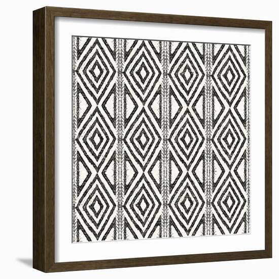 African Wild Pattern III BW-Wild Apple Portfolio-Framed Art Print