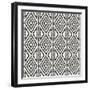 African Wild Pattern III BW-Wild Apple Portfolio-Framed Art Print