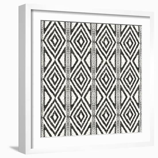 African Wild Pattern III BW-Wild Apple Portfolio-Framed Art Print