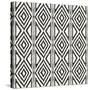 African Wild Pattern III BW-Wild Apple Portfolio-Stretched Canvas