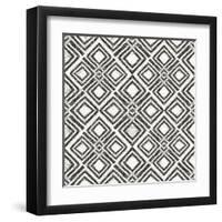 African Wild Pattern IV BW-Wild Apple Portfolio-Framed Art Print