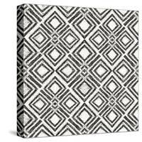 African Wild Pattern IV BW-Wild Apple Portfolio-Stretched Canvas