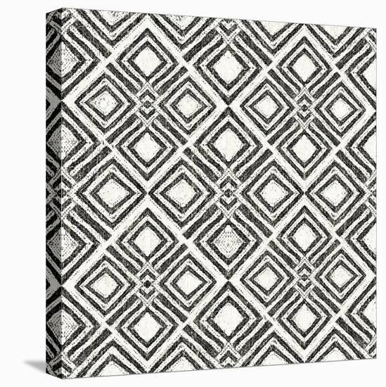 African Wild Pattern IV BW-Wild Apple Portfolio-Stretched Canvas