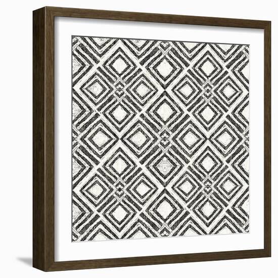 African Wild Pattern IV BW-Wild Apple Portfolio-Framed Art Print