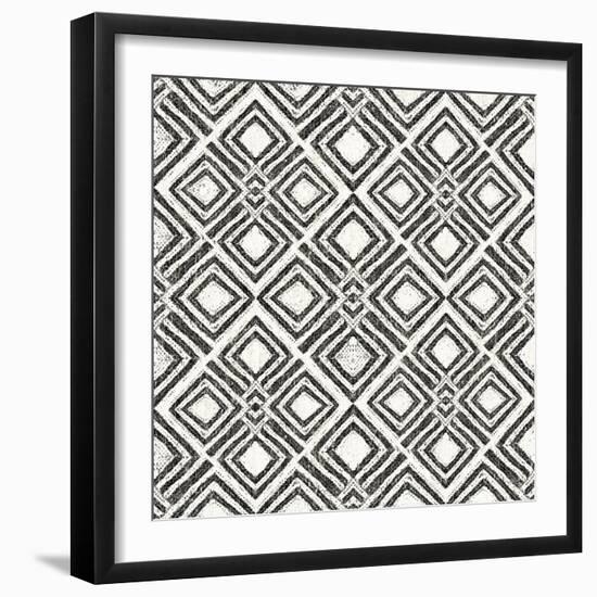 African Wild Pattern IV BW-Wild Apple Portfolio-Framed Art Print