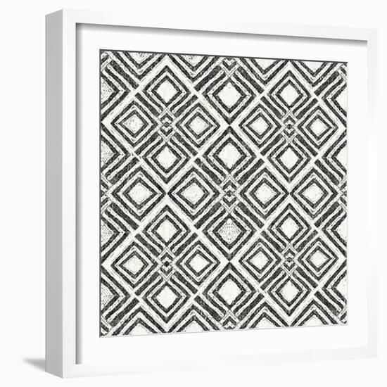 African Wild Pattern IV BW-Wild Apple Portfolio-Framed Art Print