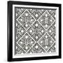 African Wild Pattern IV BW-Wild Apple Portfolio-Framed Art Print