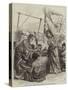 African Women Husking Millet on Board HMS Lynx-Arthur Hopkins-Stretched Canvas