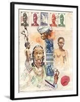 African Women-Marc Lacaze-Framed Art Print