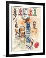 African Women-Marc Lacaze-Framed Art Print