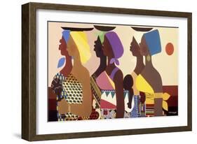 African Women-Varnette Honeywood-Framed Art Print