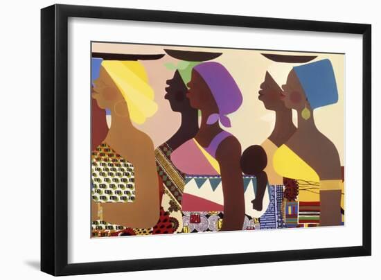 African Women-Varnette Honeywood-Framed Premium Giclee Print