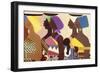 African Women-Varnette Honeywood-Framed Art Print