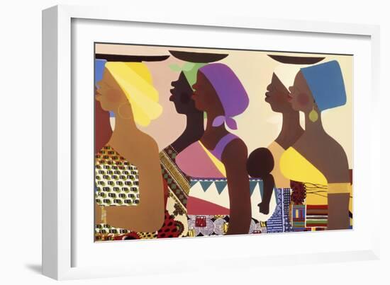 African Women-Varnette Honeywood-Framed Art Print