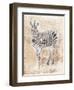 African Zebra-Jace Grey-Framed Art Print