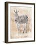 African Zebra-Jace Grey-Framed Art Print