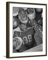 Africans American Football Huddle at Bethune-Cookman College,1943-null-Framed Photo