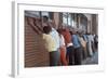 Africans American Lined Up Against Wall Being Arrested by Police after Race Riots in Detroit, 1967-Declan Haun-Framed Photographic Print