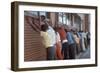Africans American Lined Up Against Wall Being Arrested by Police after Race Riots in Detroit, 1967-Declan Haun-Framed Photographic Print