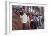 Africans American Lined Up Against Wall Being Arrested by Police after Race Riots in Detroit, 1967-Declan Haun-Framed Photographic Print