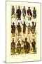 Afrique: Members of Various Tribes-null-Mounted Art Print