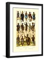 Afrique: Members of Various Tribes-null-Framed Art Print