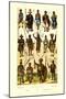 Afrique: Members of Various Tribes-null-Mounted Art Print