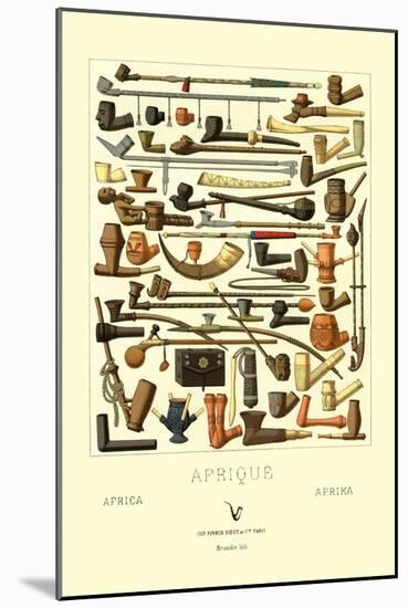 Afrique: Various Pipes-null-Mounted Art Print