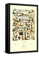 Afrique: Various Pipes-null-Framed Stretched Canvas