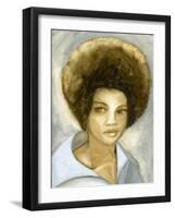 Afro 2 (Kathleen Cleaver), 2007-Cathy Lomax-Framed Giclee Print