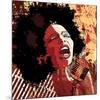 Afro American Jazz Singer-null-Mounted Premium Giclee Print