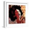 Afro American Jazz Singer-null-Framed Art Print