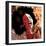 Afro American Jazz Singer-null-Framed Art Print