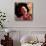 Afro American Jazz Singer-null-Mounted Art Print displayed on a wall