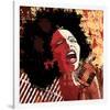 Afro American Jazz Singer-null-Framed Art Print