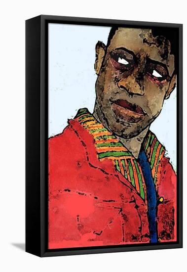 Afro-american man-Sarah Thompson-Engels-Framed Stretched Canvas