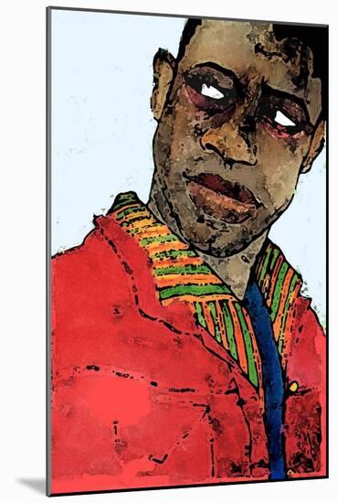 Afro-american man-Sarah Thompson-Engels-Mounted Giclee Print